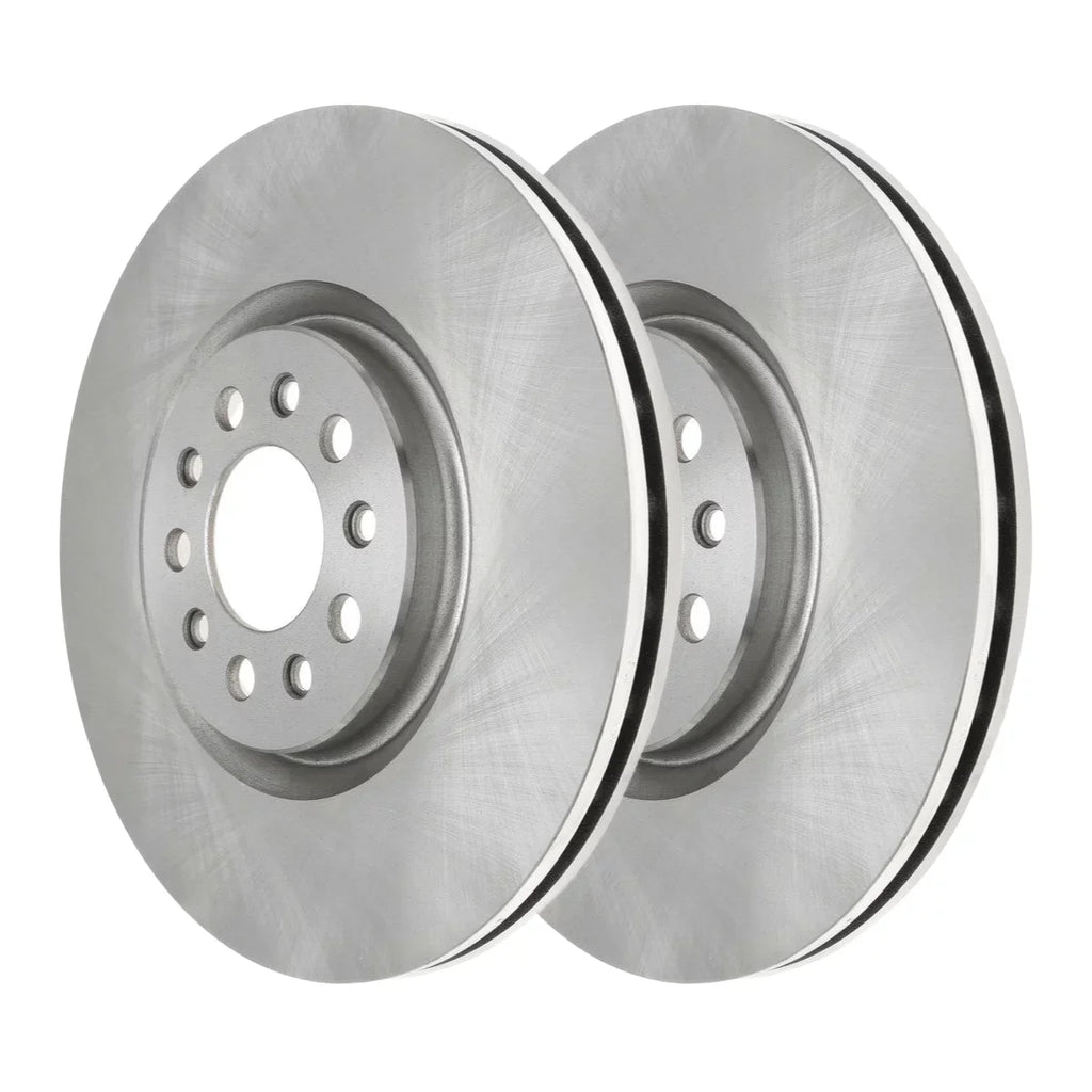 AutoShack Front Brake Rotors Pair of 2 Driver and Passenger Side Replacement 2014-2016 2017 2018 2019 2020 2021 Jeep Cherokee 2015-2017 Chrysler 200 2.0L 2.4L 3.2L 3.6L V6 4WD AWD FWD R881770PR