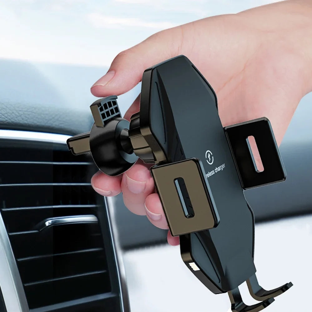 Wireless Car Charger, Saoqi 10W Smart Sensor Auto Clamping Air Vent Dashboard Windshield Car Phone Holder Mount, iPhone, Samsung, Google, LG, etc