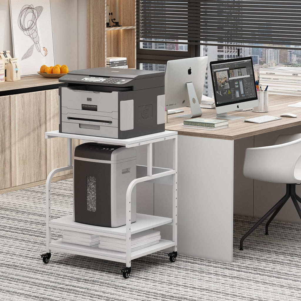 Fannova 23.6"x18.9"x30" Large Printer Stand with Adjustable Storage Shelf