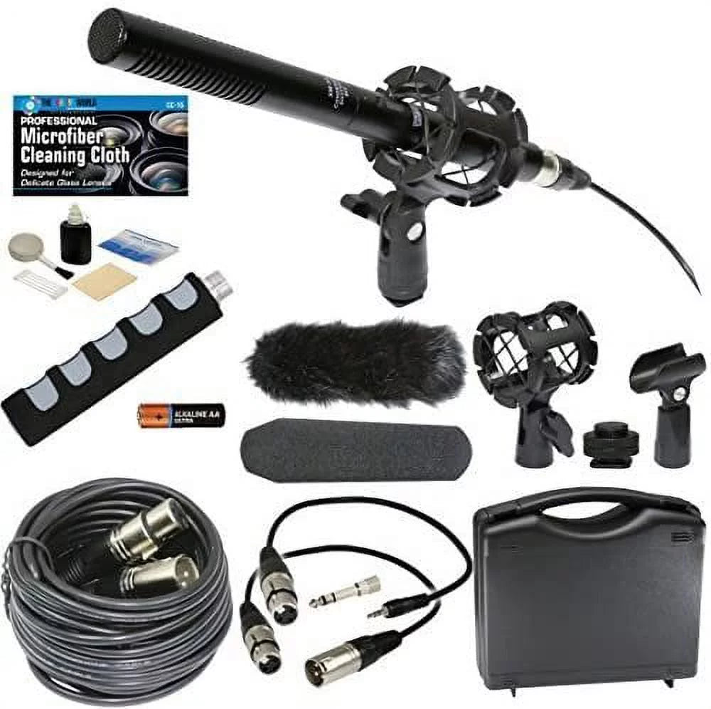 Professional Advanced Broadcast Microphone and Accessories Bundle Canon VIXIA HF R800 R700 R600 R500 R80 R70 R60 R50 R82 R72 R62 R52 Camcorders