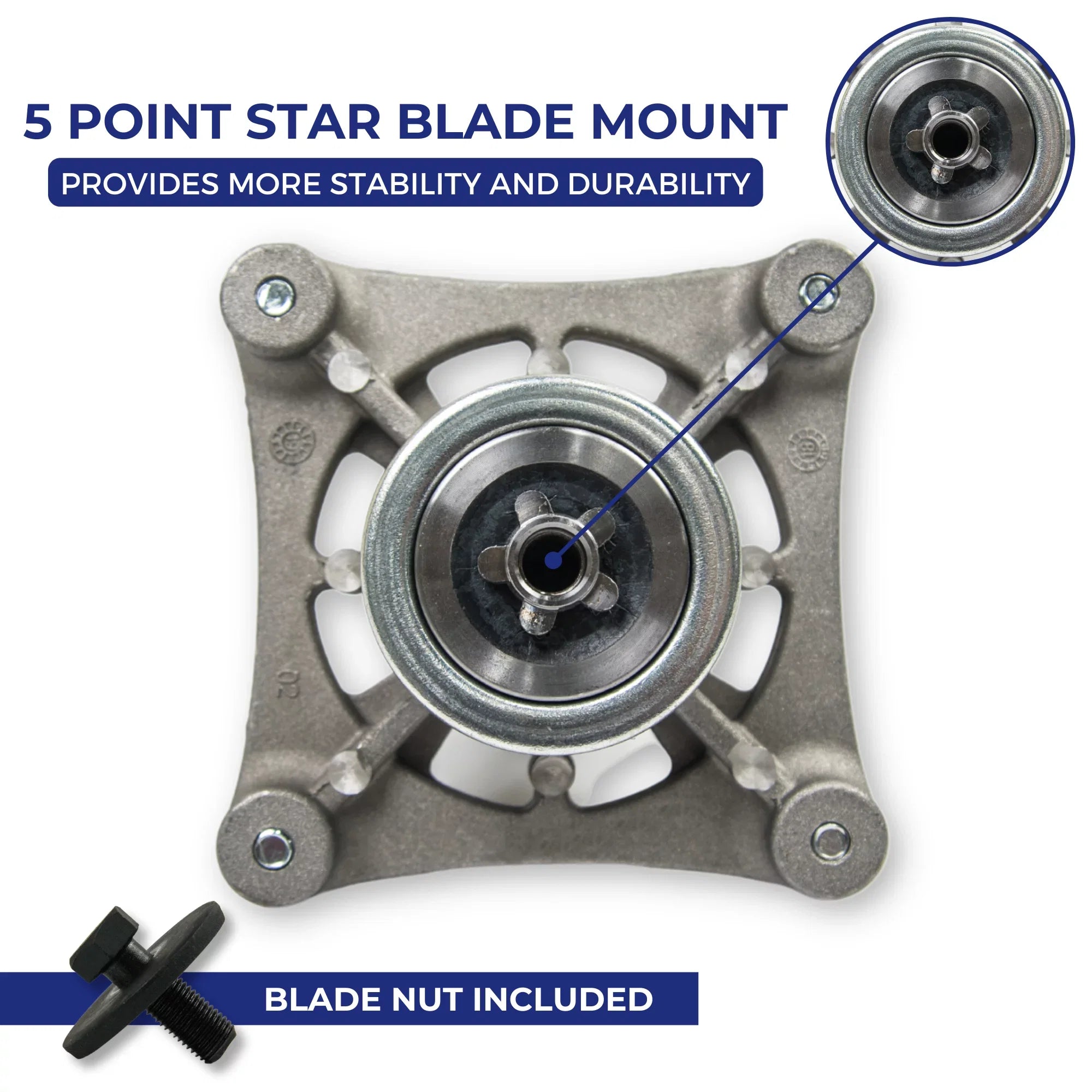 Jeremywell Spindle Assembly Replaces AYP Husqvarna 532187292 532192870 46" 48" 54" (2PCs)