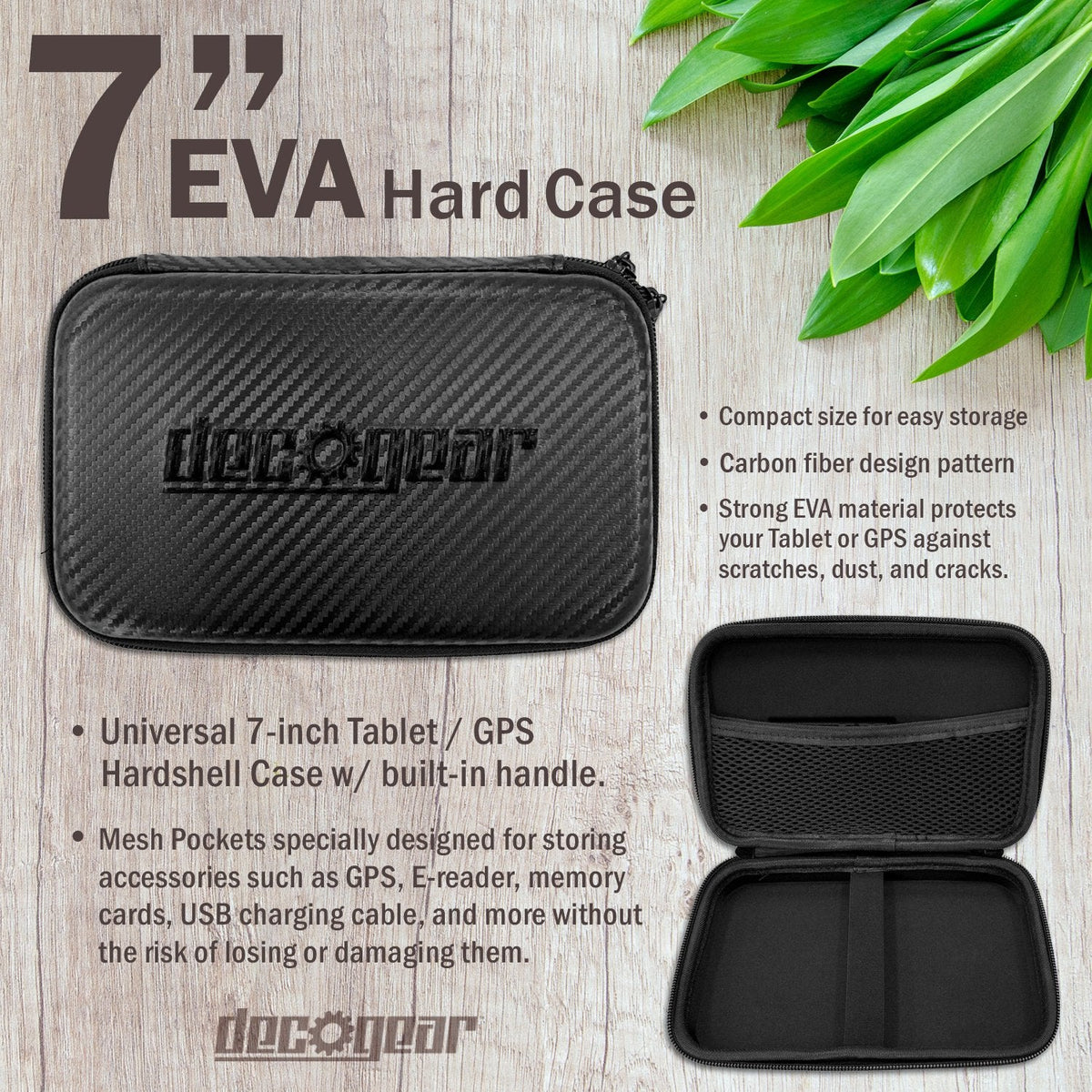 DJI Mic Mini (2 TX + 1 RX + Charging Case) Wireless Lavalier Microphone, Ultralight, Noise Cancelling, Up to 48-Hour Battery Life Bundle with 2 x Deco Gear Lapel Microphone and 5" EVA Case