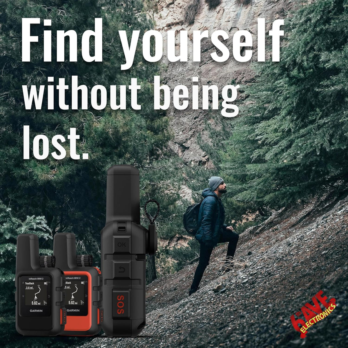 Garmin inReach Mini 2 Satellite Communicator (Flame Red) Bundle