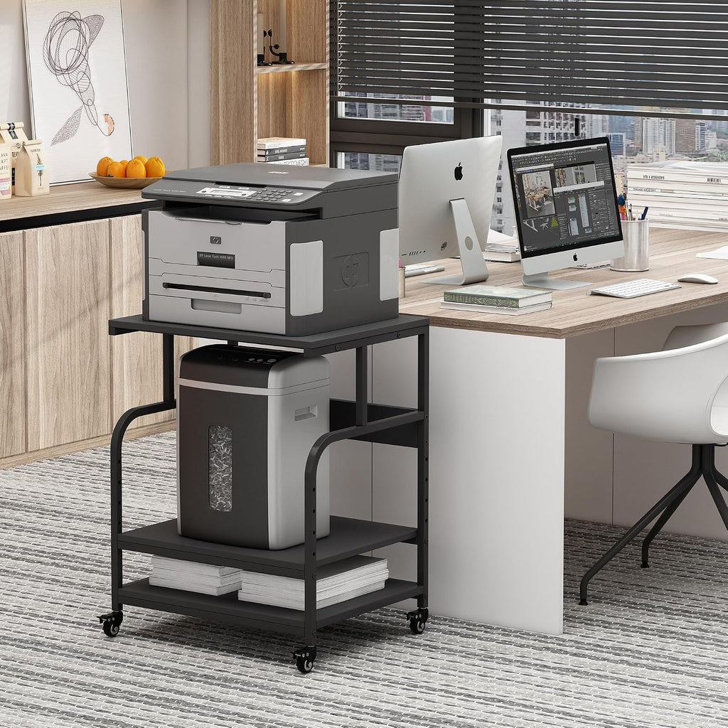 Fannova 23.6"x18.9"x30" Large Printer Stand with Adjustable Storage Shelf