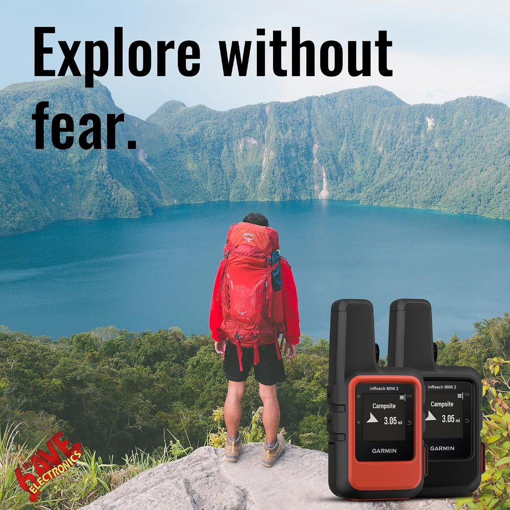 Garmin inReach Mini 2 Satellite Communicator with Accessories Bundle
