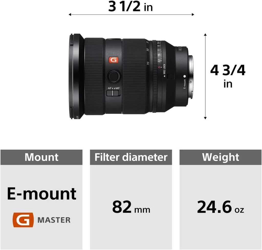Restored Sony FE 24-70mm F2.8 GM II Lens (Refurbished)