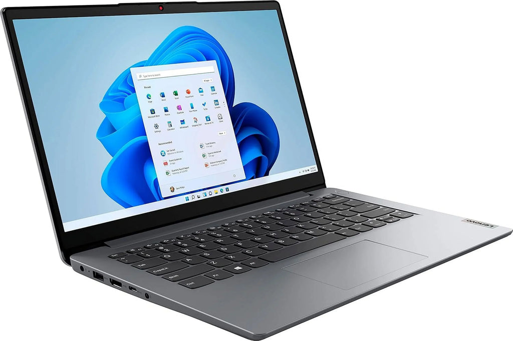 Lenovo IdeaPad 1i 14" Laptop Computer, Intel Pentium Silver N5030 Processor, 4GB DDR4 RAM, 128GB eMMC + 64GB SD Card, WiFi 6, Bluetooth 5.1, 1-Year Office 365, Cloud Grey, Windows 11 S