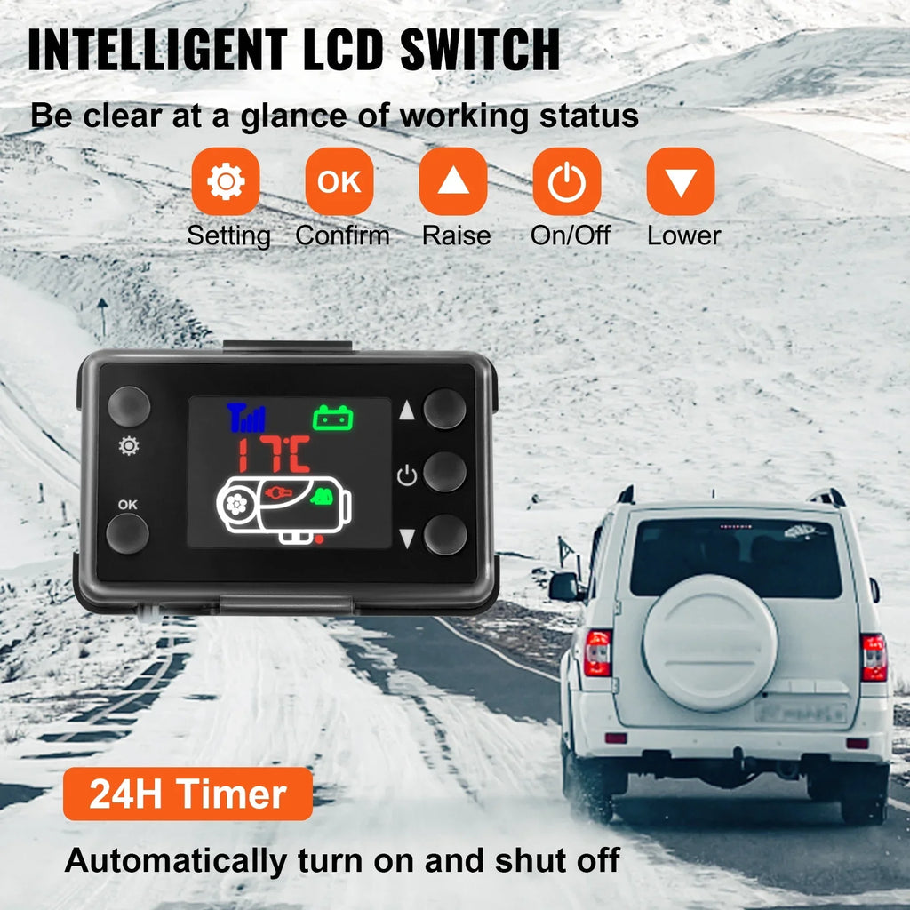 BENTISM 8KW 12V Diesel Air Heater LCD Thermostat 8000W For Trucks Vessel Car Trailer