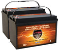 VMAXTANKS Quantity 2 VMAX MR137-120 12V 120AH AGM Deep Cycle Group 31 Batteries 24 Volt 24V 75 Pound 75 Lb. Thrust Trolling Motors