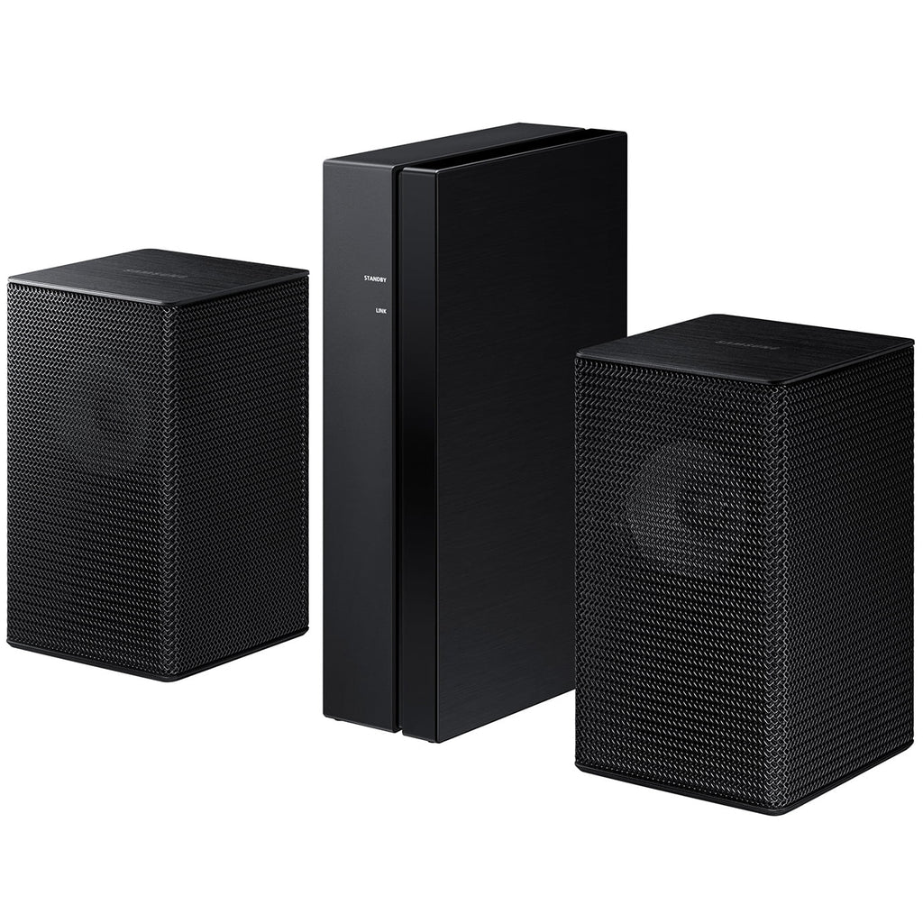 Samsung HW-A450 4.1ch Surround Sound Wireless Home Theater Bundle 2.1ch Dolby Audio Soundbar 2021 HW-A450/ZA + Swa-9100S 2ch Rear Speaker Kit + Subwoofer + Extended Wrap + 2 Deco Gear HDMI Cables