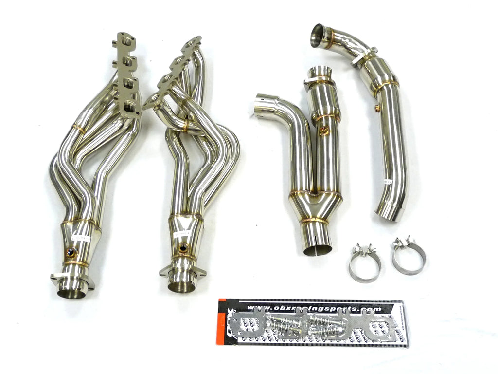 OBX-RS Catted Long Tube Header Fitment For 03 thru 04 Dodge Ram 1500 5.7L Hemi 2WD