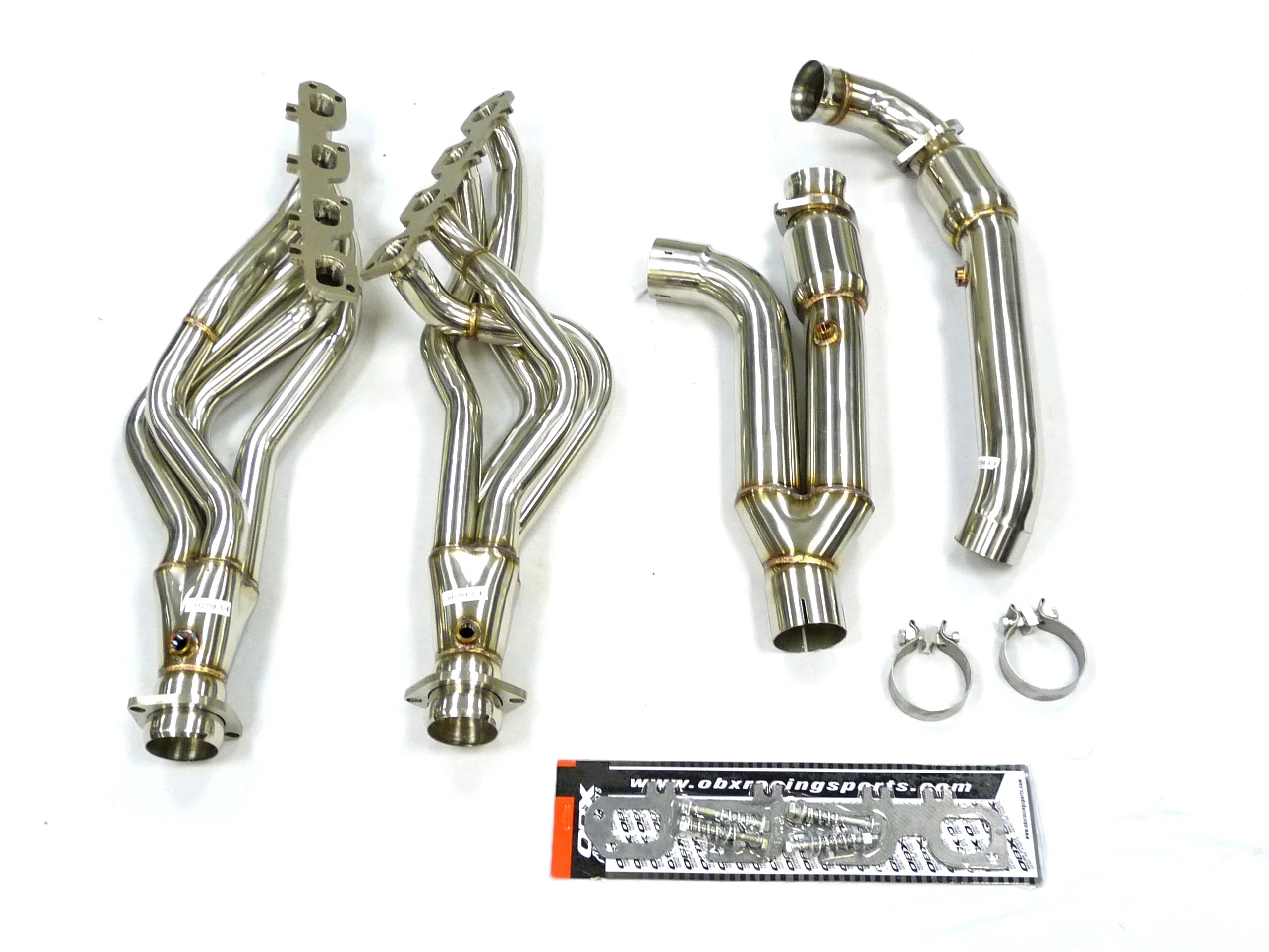OBX-RS Catted Long Tube Header Fitment For 03 thru 04 Dodge Ram 1500 5.7L Hemi 2WD