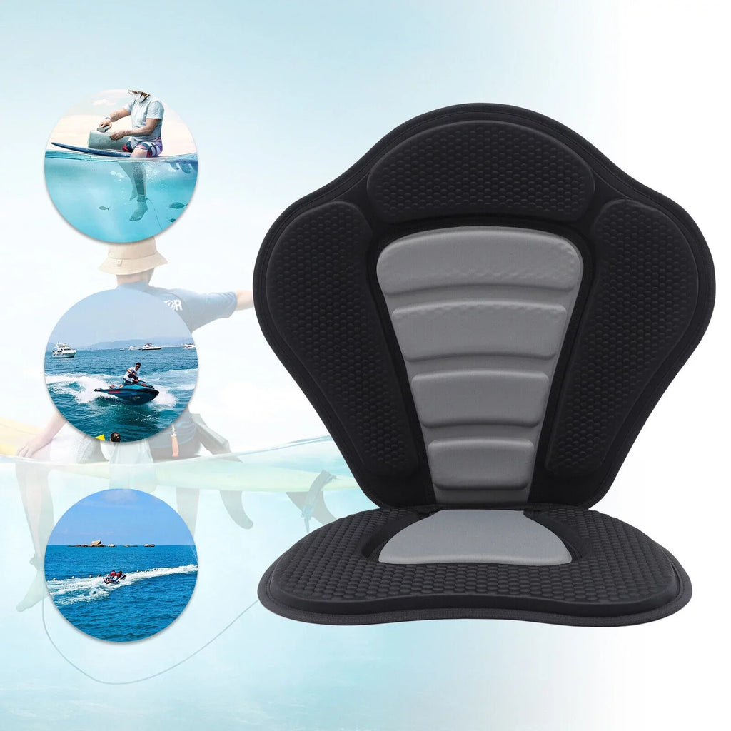 Padded Kayak Seat Cushion Seat Comtable Rest Kayak Seat w/ Storage Bag Seat