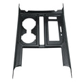 Carbon Fiber Pattern Car Center Console Gear Shift Cup Holder Trim Shield Ford F-150 2015 2016 2017 2018 2019 Black