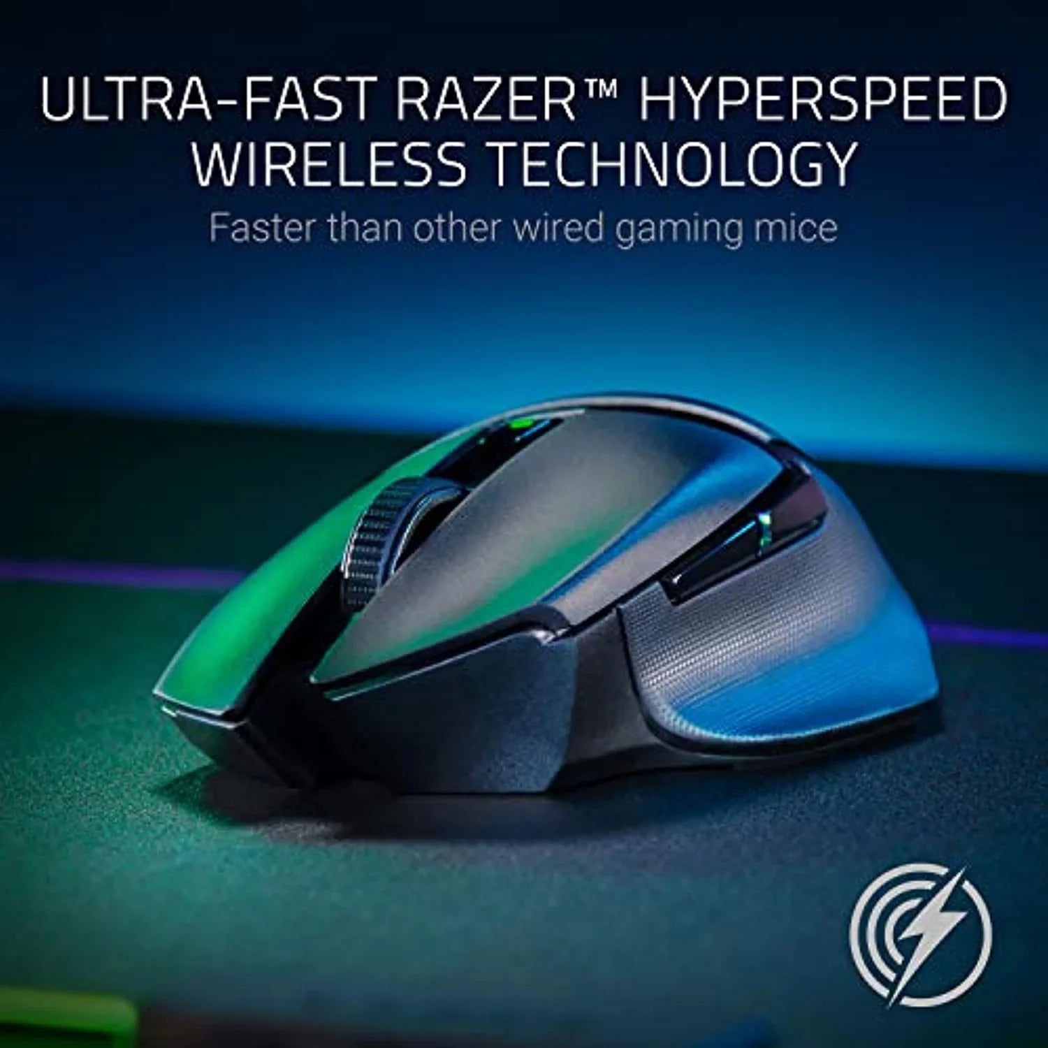 Razer Basilisk X Hyperspeed Wireless Gaming Mouse: Bluetooth & Wireless , 16K Dpi Optical Sensor, 6 Programmable Buttons, 450 Hr Battery, Classic Black