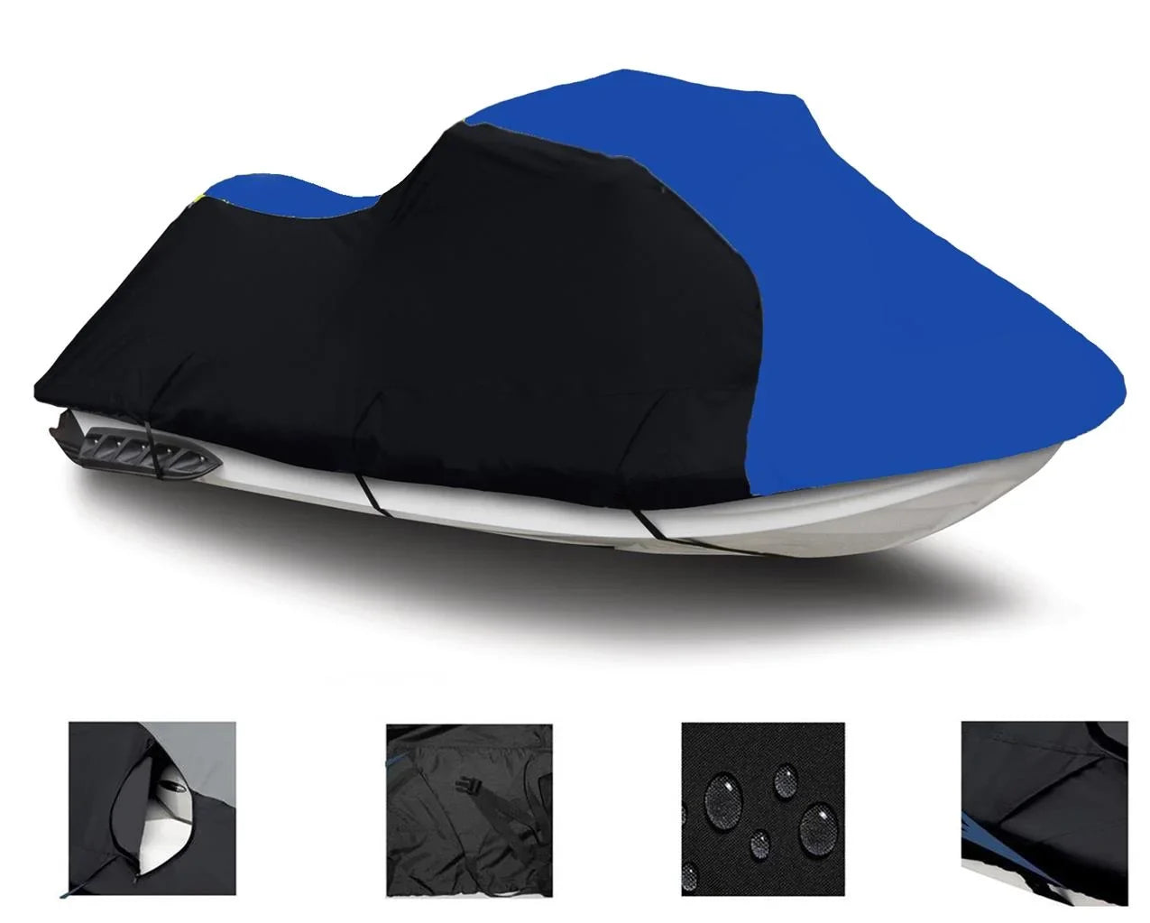 BLACK / HEAVY-DUTY, TOP OF THE LINE Wrap Kawasaki Jet Ski ST 1993 1994 1995 1996 1997 1998 / STS 1995 1996 1997 1998 2001 2002 PWC Trailerable Protection Jet Ski Shield