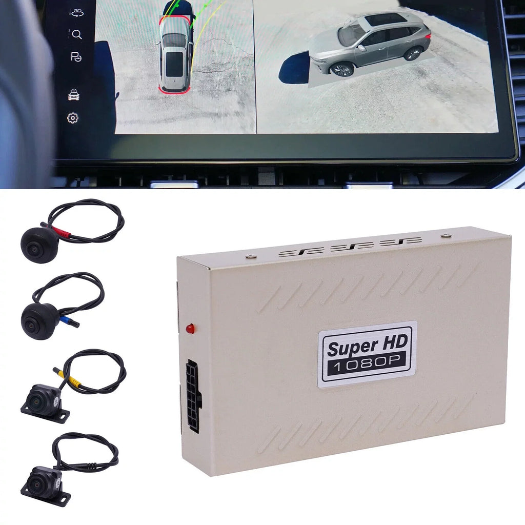 360° Bird View Panoramic System 4-camera 1080P Car DVR Recording Night Vision Recorder