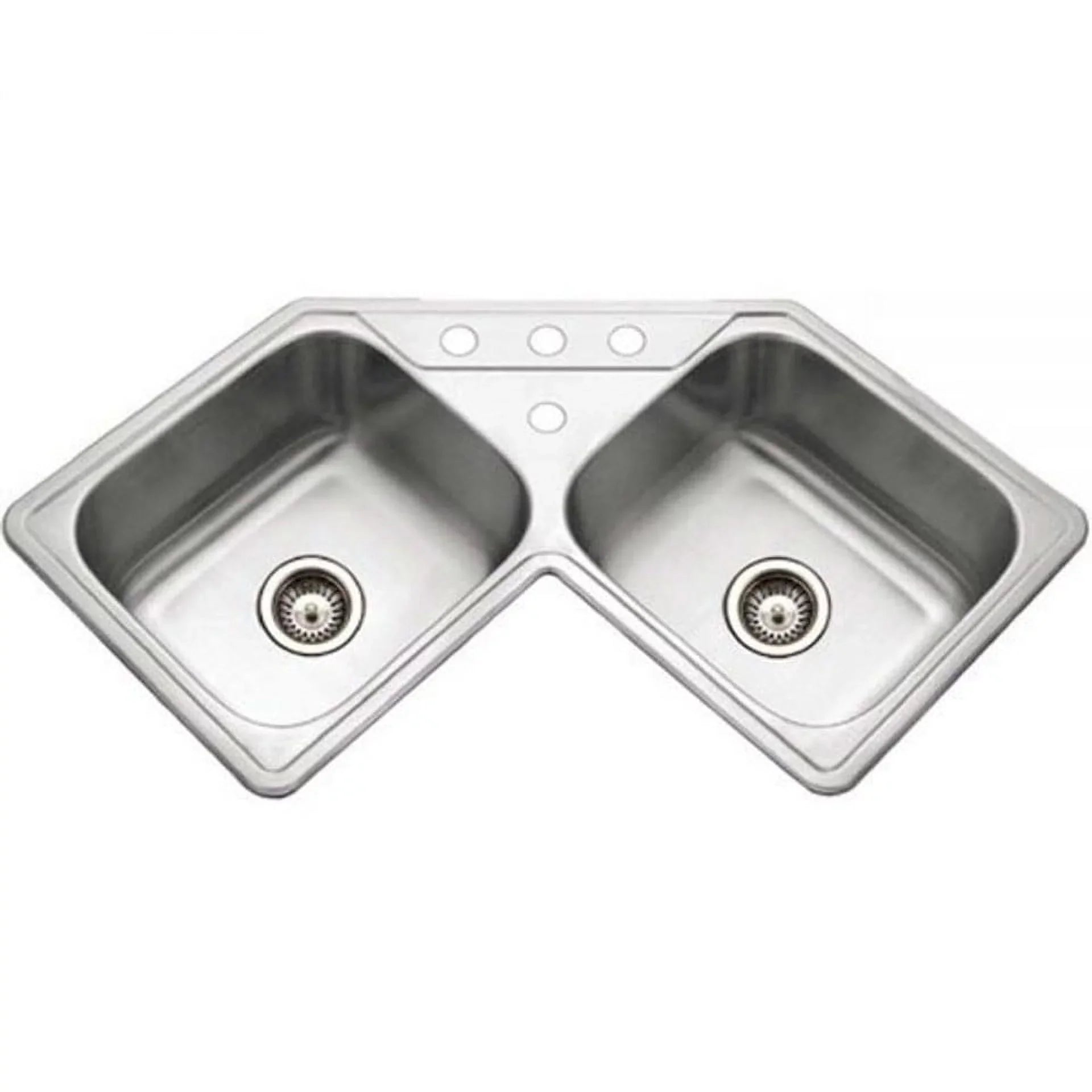 Houzer LCR-3221-1 31-7/8" x 31-7/8" Stainless Steel Topmount Kitchen Sink