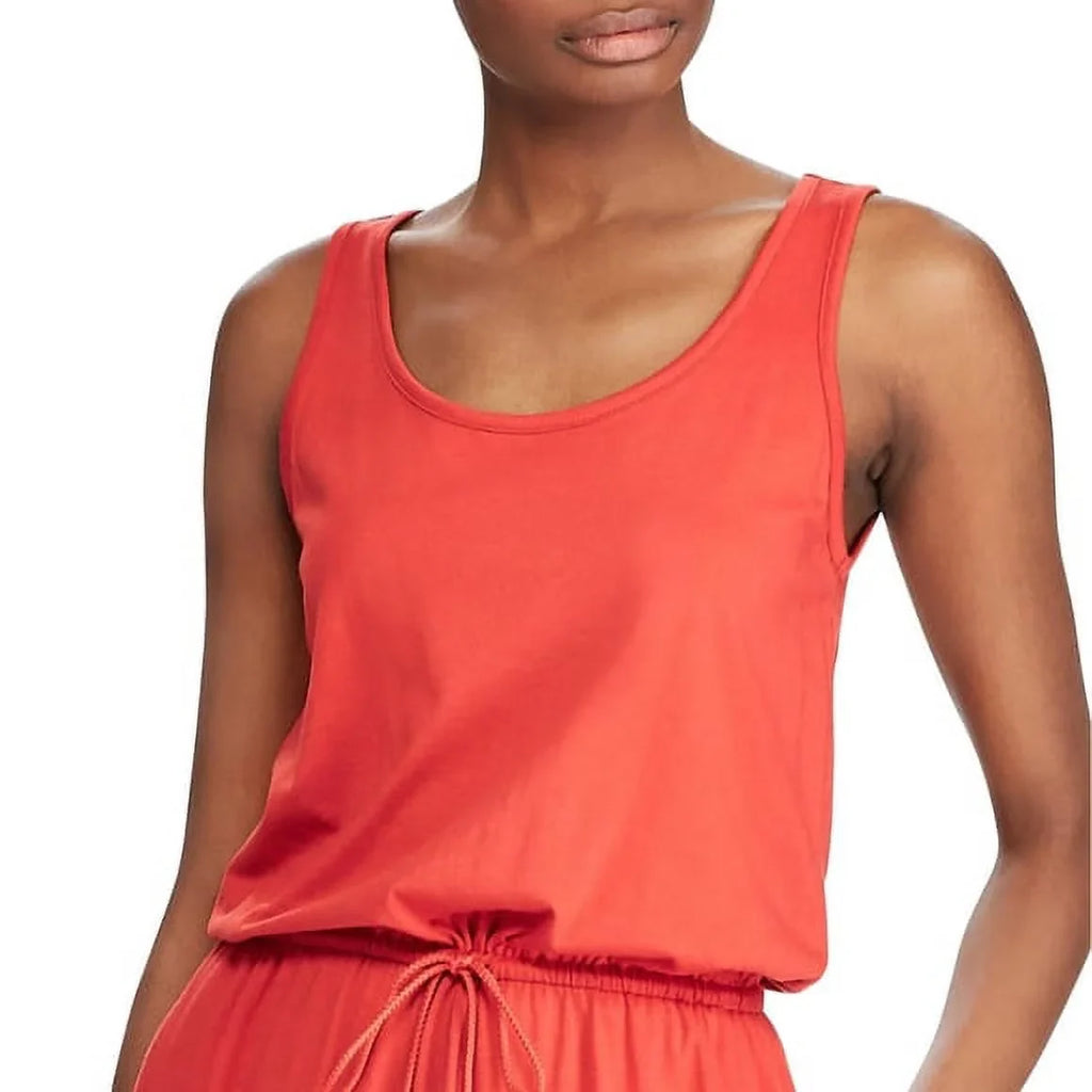 Lauren Ralph Lauren Scoop Neck Maxidress - Canyon Red Size XXL