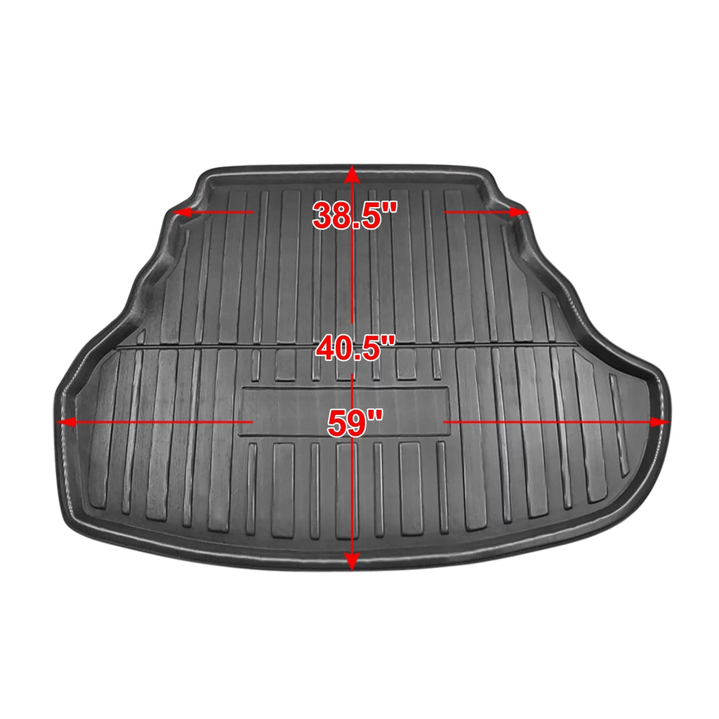 Black Car Rear Trunk Boot Liner Cargo Mat Floor Tray Toyota Camry 12-17