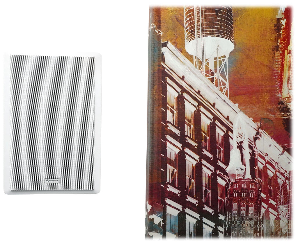 6-Zone Amp+4 JBL White Pendant+6 Slim White Wall Speakers 4 Restaurant/Bar/Cafe