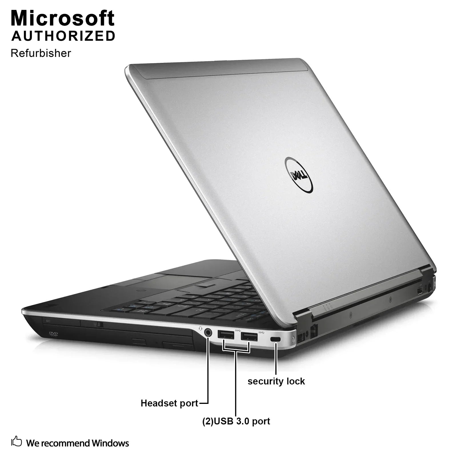 Dell Latitude E6440 14 Business Laptop, Intel Core I3-4000M 2.4GHZ, 16G DDR3L, 512G SSD, DVDVGA, HDMI, Windows 10 Pro 64 Bit-Multi-Language(EN/ES/FR) Used Grade A