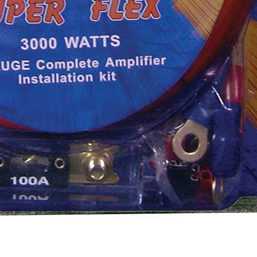 QPower Super Flex 4-Gauge 3000-watt Car Audio Amplifier Wiring Kit, 2 Pack