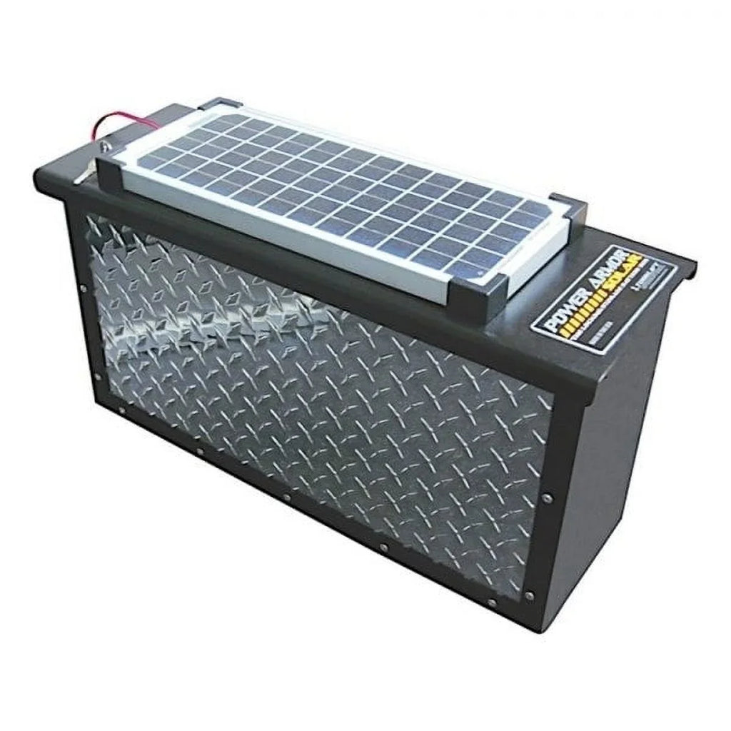 Torklift A7712RS Power Armor DH Aluminum Lockable Battery Box with Solar Panel