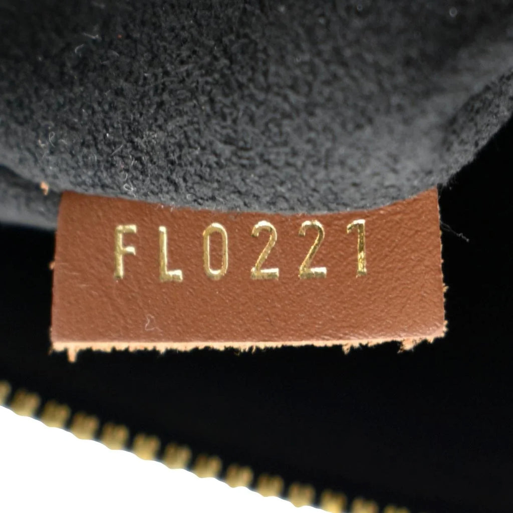 Pre-owned LOUIS VUITTON V MM Monogram Leather Hobo Bag Black