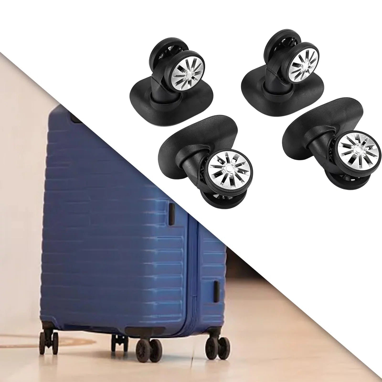 4Pcs Luggage Wheels Replacement Caster Wheels Trolley Case Suitcase Bag