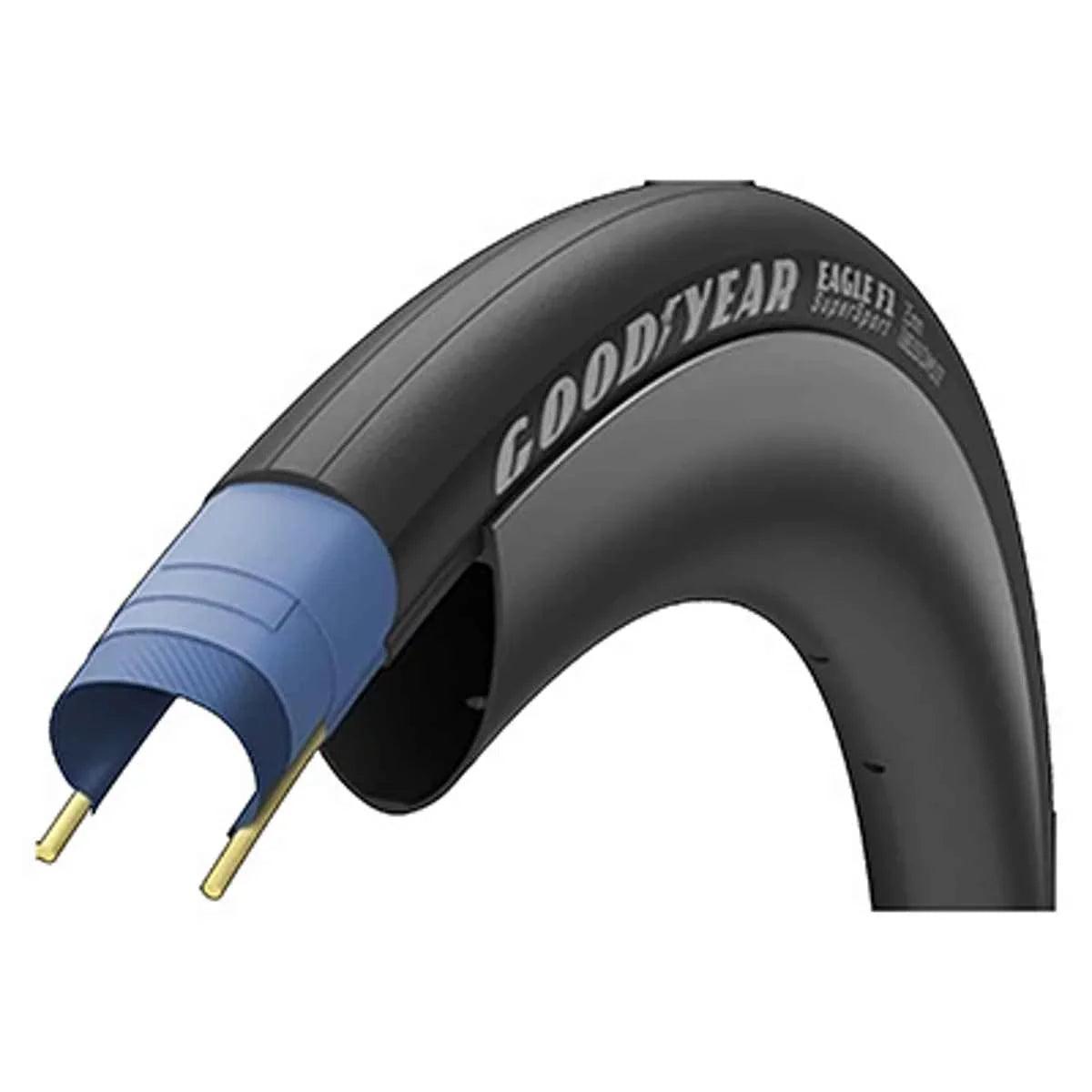 Goodyear Tires Eagle F1 Supersport 700X25 Bk/Ysk Fold Tc/Gsr/Rsh/Otc Bike Tire