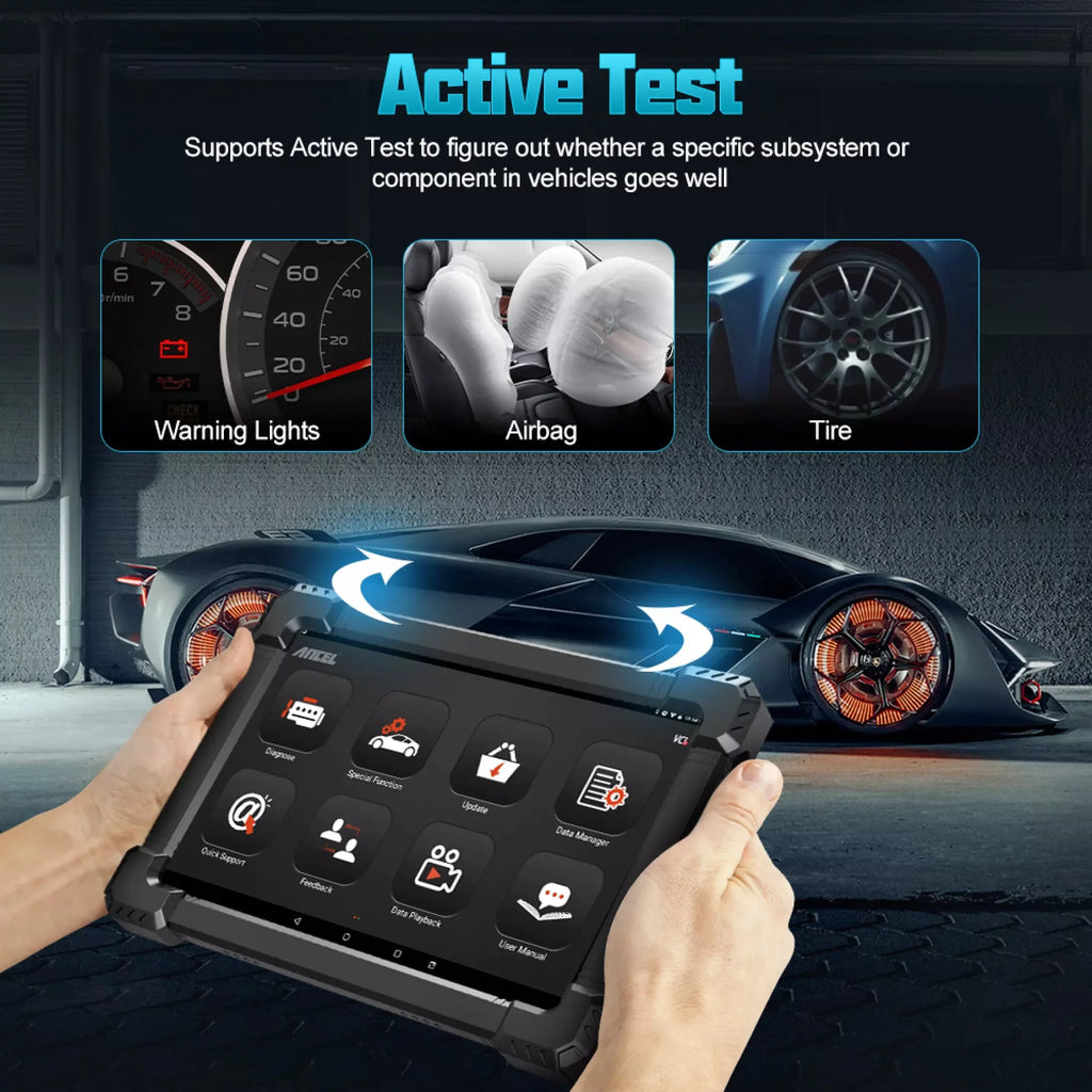 ANCEL X7 OBD2 Scanner Wireless Bluetooth Car Full System Scanner with 10 Reset Services Advanced Automotive Diagnostic Tool OBDII Code Reader Active Test ECU Coding VW AUDI OBD EOBD OBD2 12V Cars