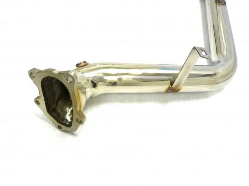 Stainless Steel Flex Pipe Fitment For 2002 thru 2005 Subaru WRX EJ20T 2.0L By OBX-RS
