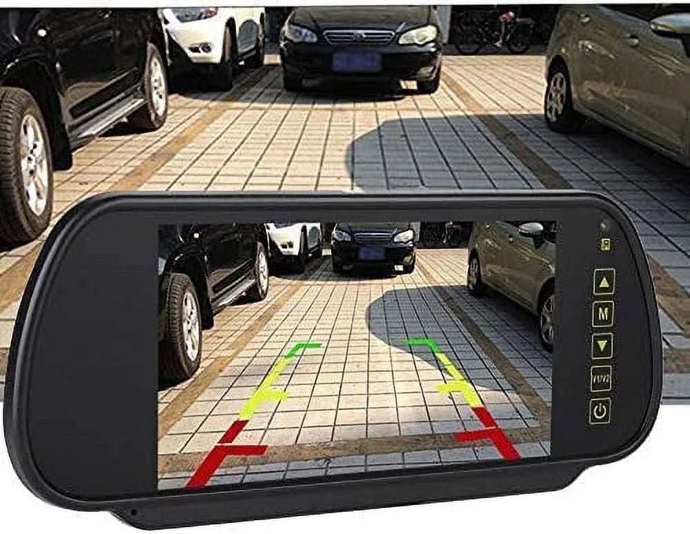 Bileeko Car Rear View Mirror 7 Inch LCD Vehicle Monitor Screen Parking