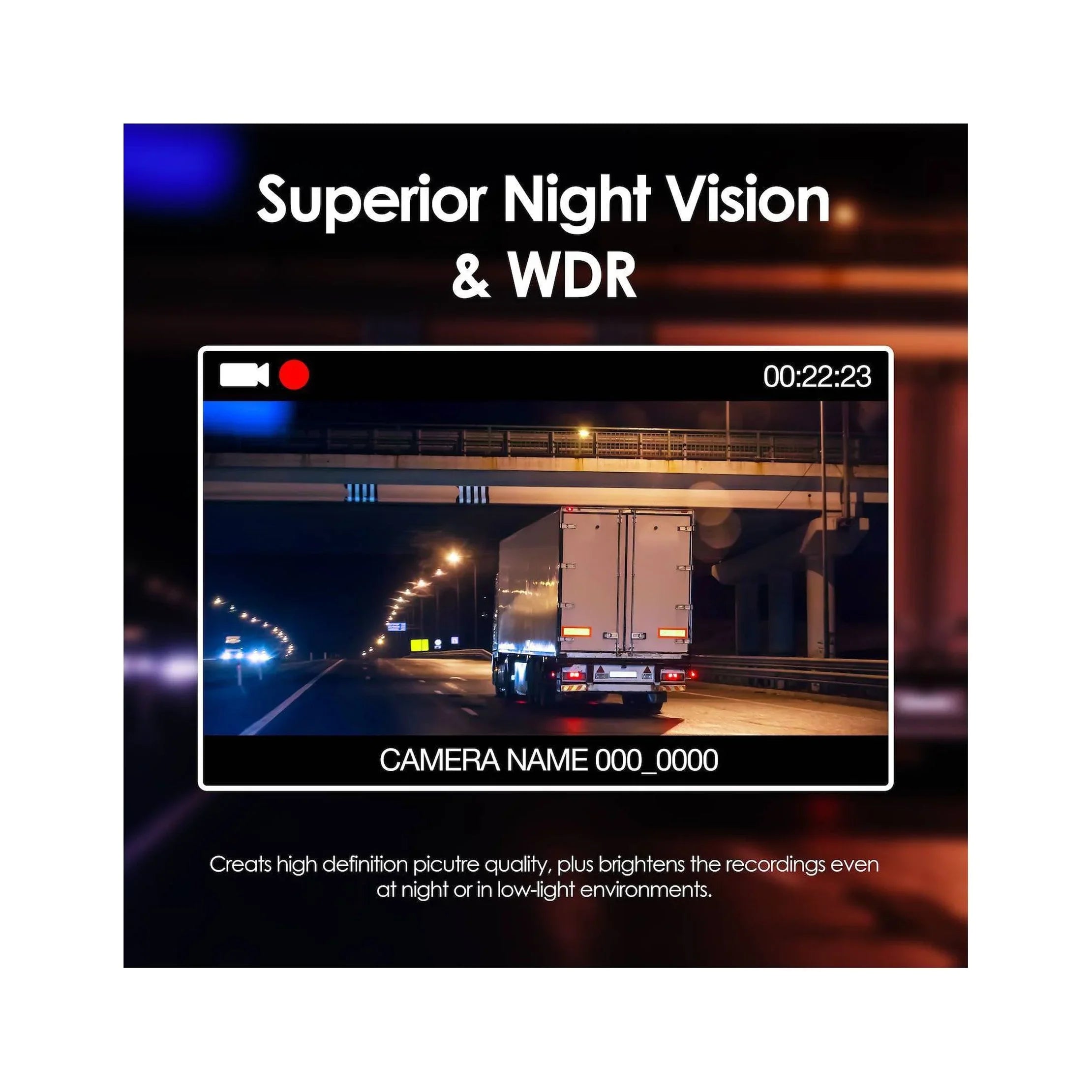 V1 FHD Single Channel 1080p Full HD Dash Cam
