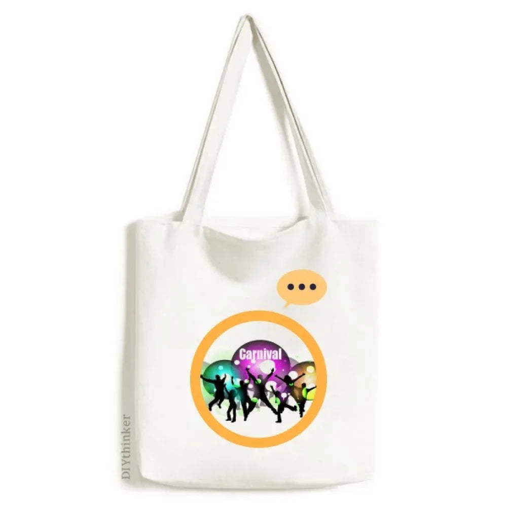 Flash Dance Celebrate Joy Nimbus Expression Sack Canvas Tote Shoulder Bag