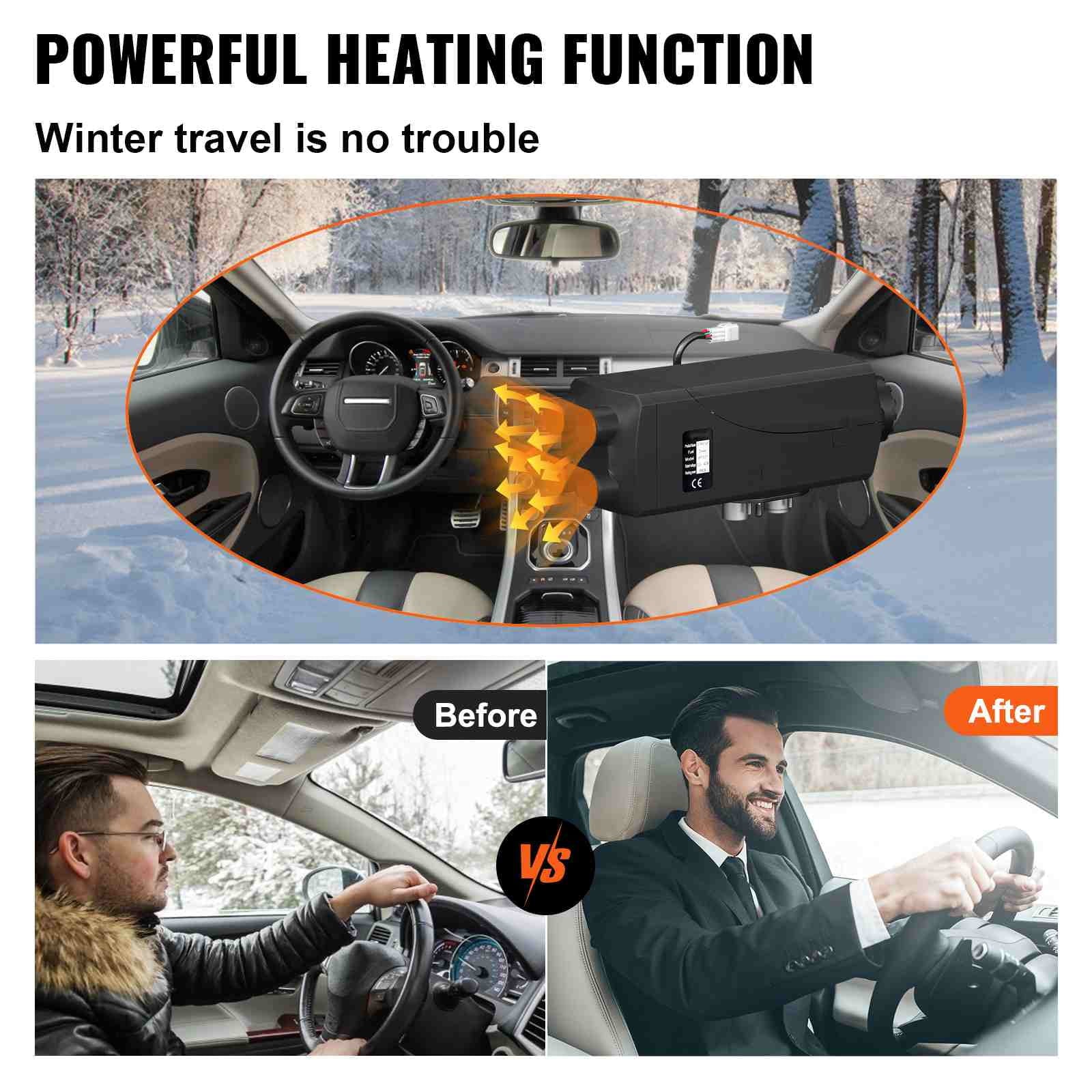 BENTISM 8KW 12V Diesel Air Heater LCD Thermostat 8000W For Trucks Vessel Car Trailer