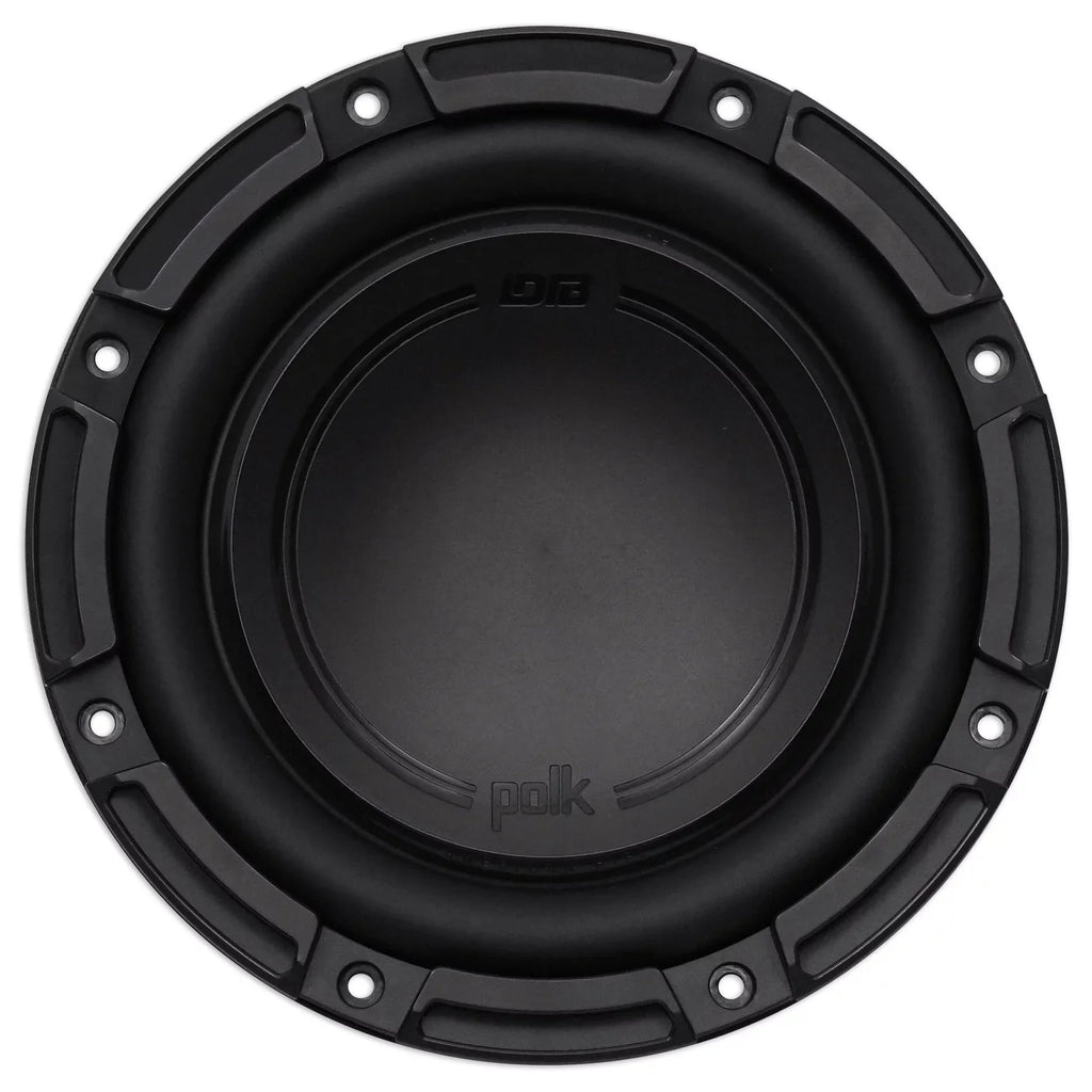 (2) Polk Audio DB842DVC 8” 1500 Watt Dual 4-Ohm Car Audio Subwoofer Sub+Rockmat