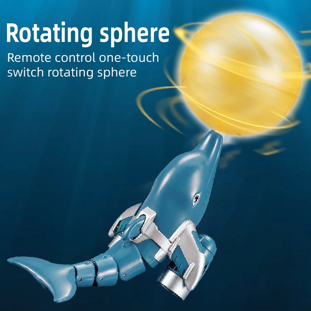 Remote Craft Head Water Waterproof Animal Craft Remote Water Remote Vessel Head Ball Head Click Water Dolphin Toy Kids Pool Ship Waterproof /one Animal River Pool Toy Kids