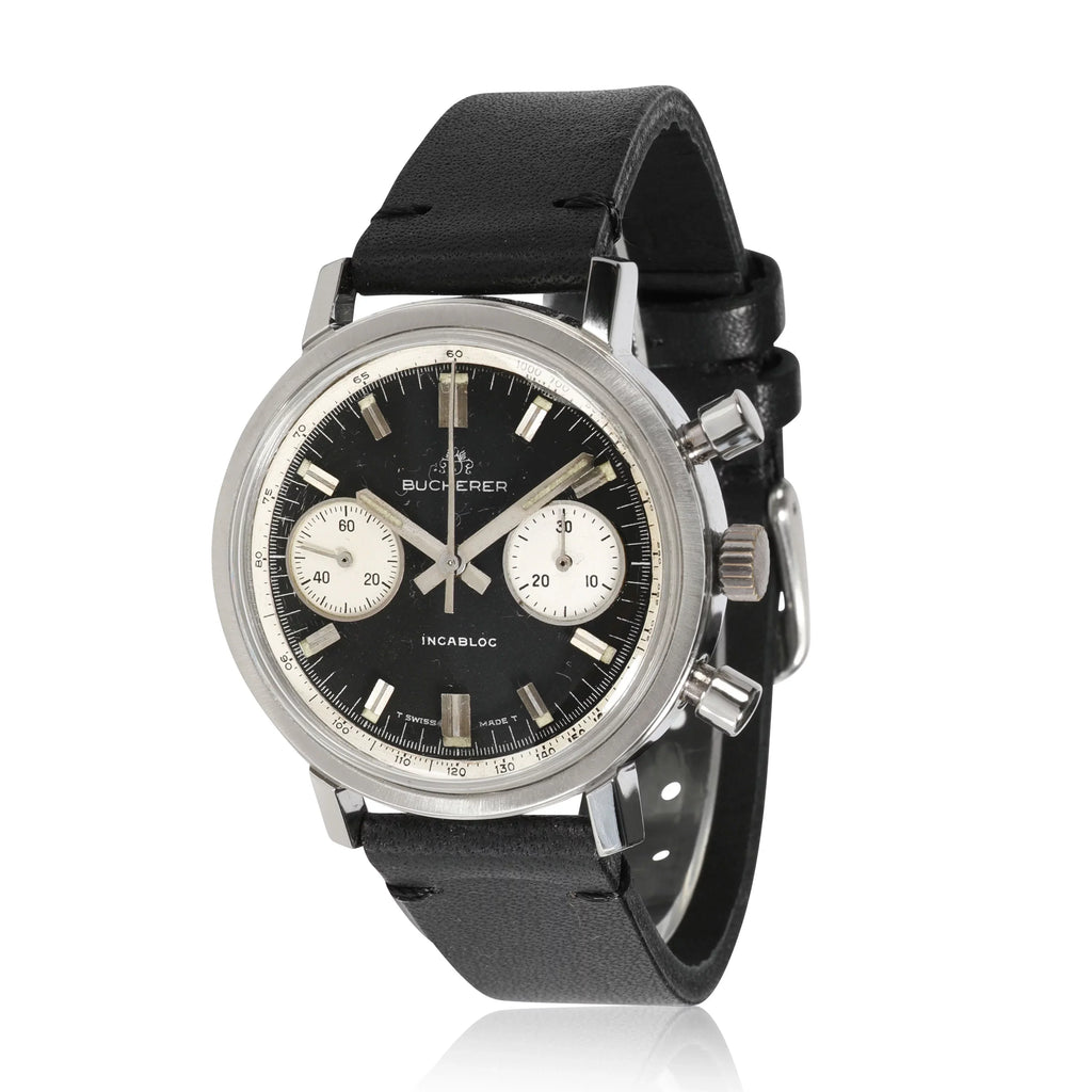 Bucherer Chrono Chrono Men's Vintage Watch in Stainless Steel Pre-Owned