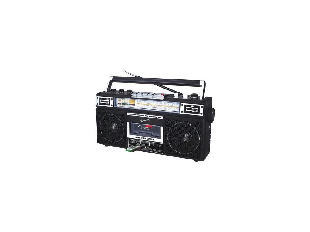 Supersonic Portable AM/FM Radio, Black, SC-3201BT-BK