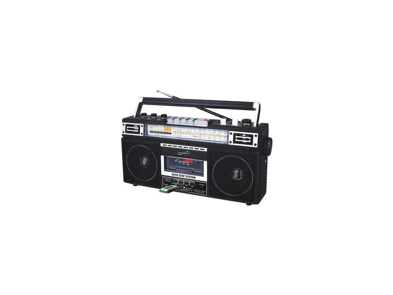 Supersonic Portable AM/FM Radio, Black, SC-3201BT-BK