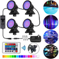 LED Pond Light, Submersible LED Lights RGB Underwater Lights Color Changing Spotlight Outdoor Remote Control IP68 Waterproof Fish Tank Lights Fountain Lights Aquarium Tank Pool