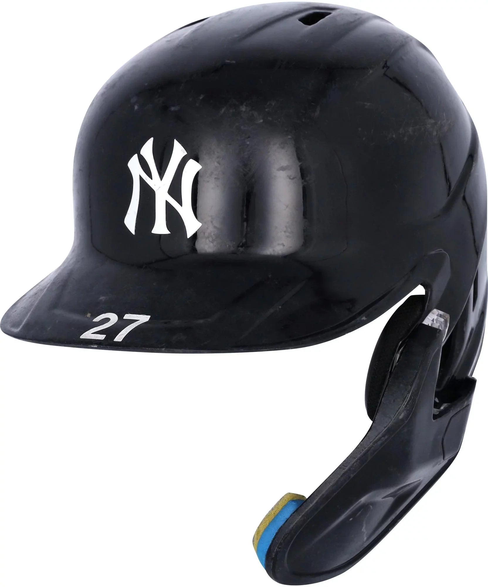 Gi Stanton New York Yankees Game-Used #27 Navy Batting Helmet Worn During Games Played on April 8, June 12, and September 30, 2022 - Fanatics Authentic Certified