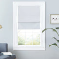 Exclusive Home Esme Total Blackout Roman Shade, 31"x64", White