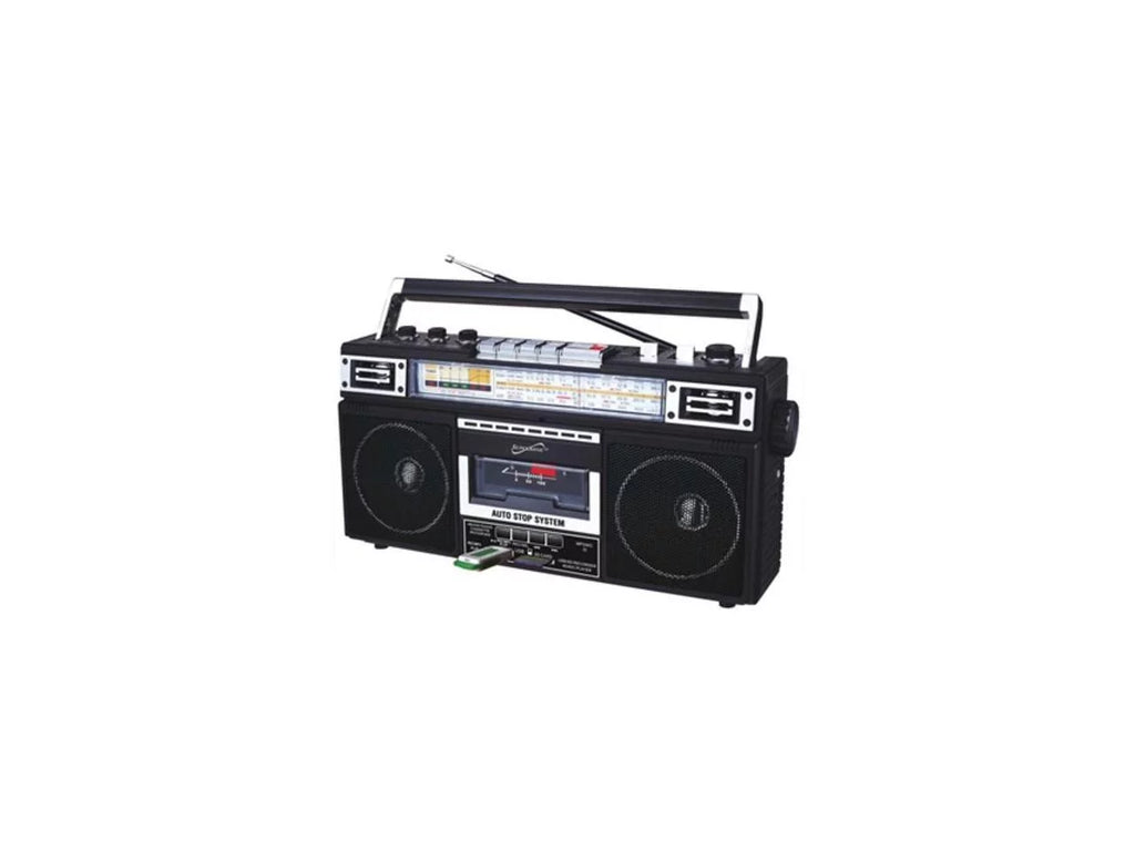 Supersonic Portable AM/FM Radio, Black, SC-3201BT-BK