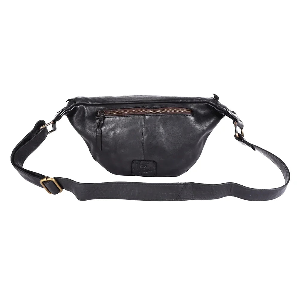 NM Never Mind Nmbgm150A Fanny Pack Vintage Handmade Genuine Cowhide Leather Women Bag Western Handbag Purse