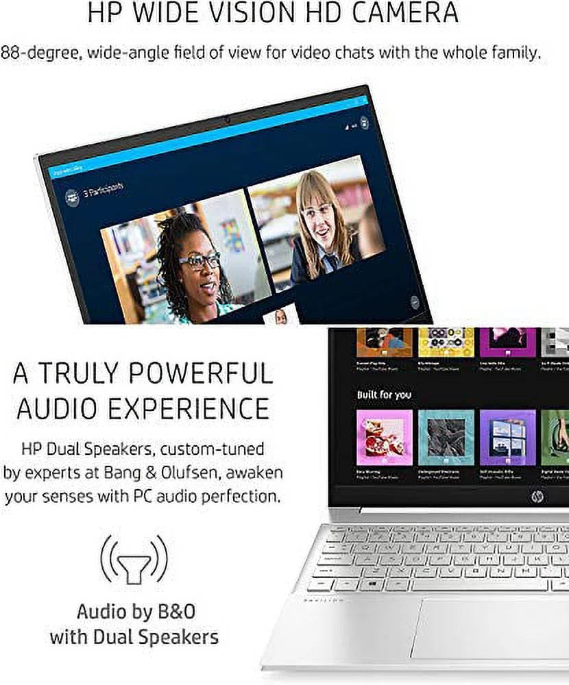 2022 HP Pavilion Laptop - 15.6" FHD (1920 x 1080) IPS - 11th Intel i7-1165G7 - Iris Xe Graphics - 32GB DDR4 - 1TB NVMe SSD - HDMI - USB-C - WiFi 6 - Bluetooth 5 - Windows 11 Pro w/ 32GB USB