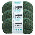 Lion Brand Yarn Wool-Ease Thick & Quick Super Kale Bulky Acrylic, Wool Green Yarn 3 Pack
