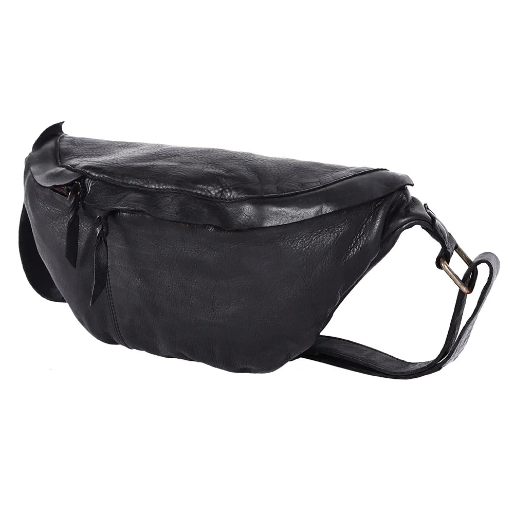 NM Never Mind Nmbgm150A Fanny Pack Vintage Handmade Genuine Cowhide Leather Women Bag Western Handbag Purse